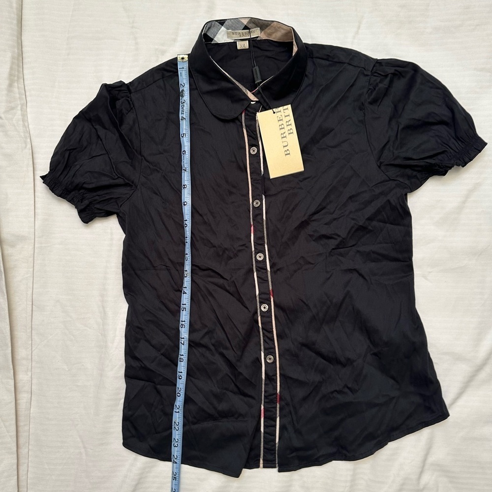 Burberry black cotton women shirt medium size